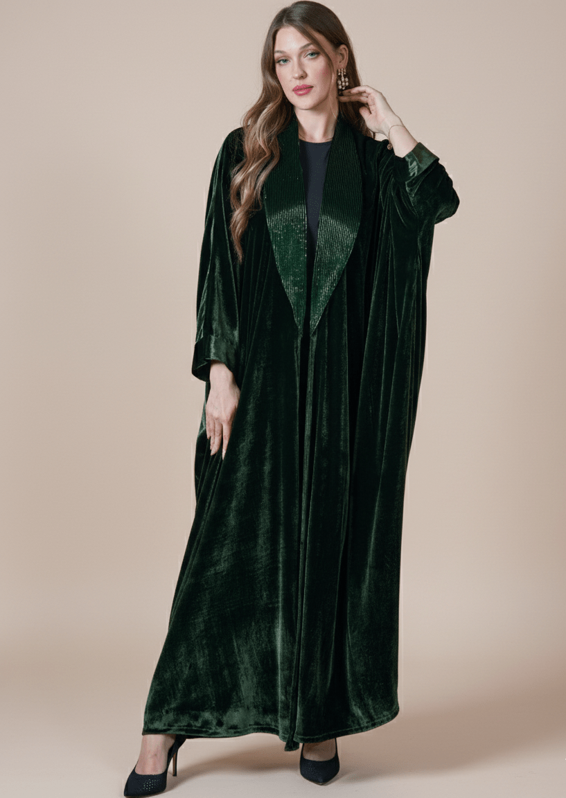 FG 988 - GR ABAYA - STYLE HAUTE COUTURE - MIRA Y MANO