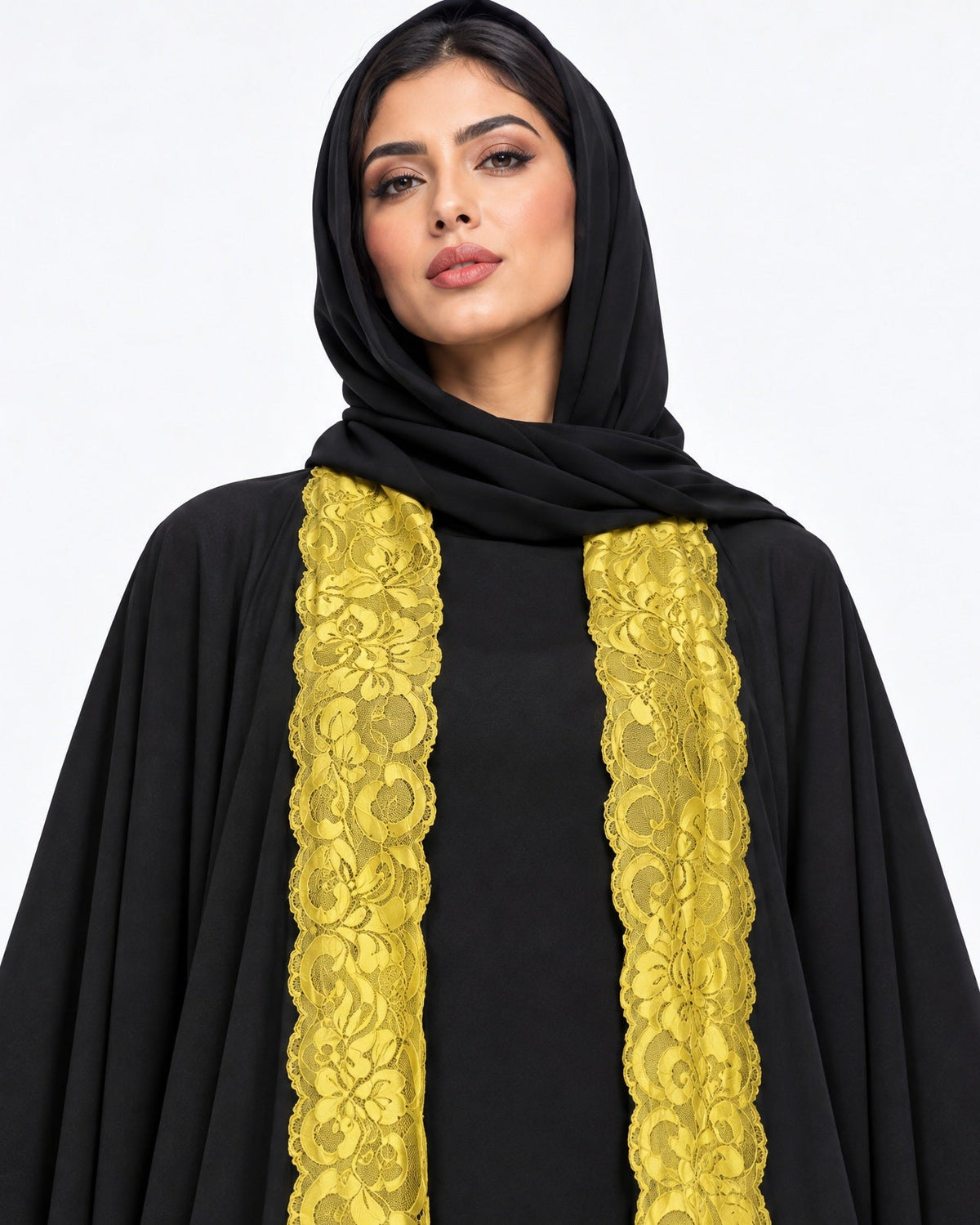 540SU-C-BK ABAYA - SUZAN MUZAFFAR - MIRA Y MANO