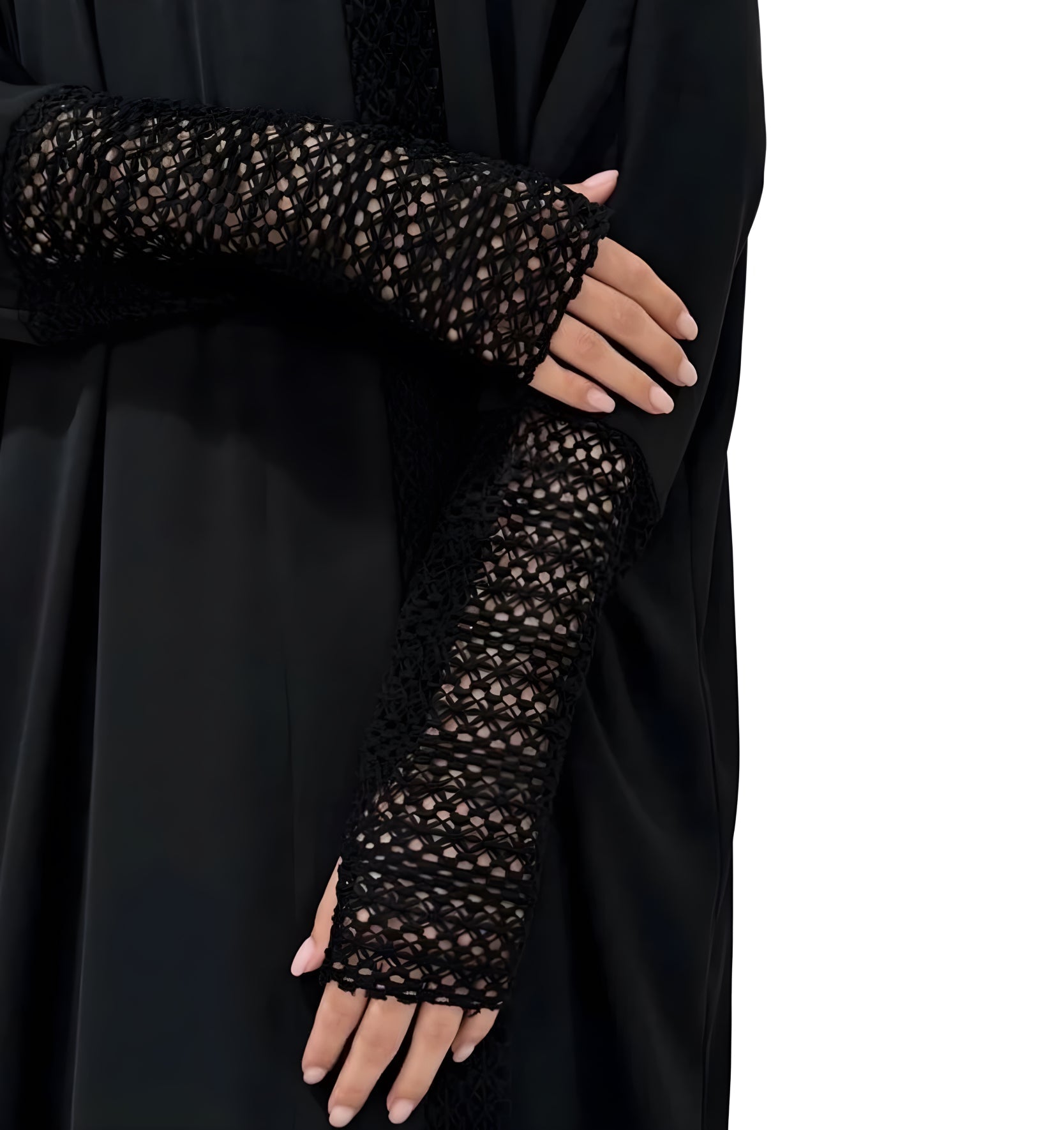 CS - BL ABAYA - TEAL - MIRA Y MANO