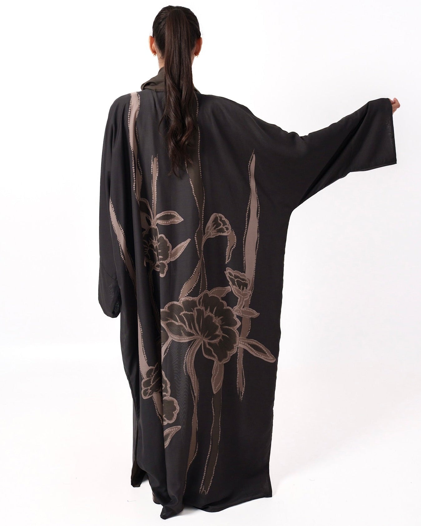 FALLING BLOOM - BR ABAYA - TEAL - MIRA Y MANO