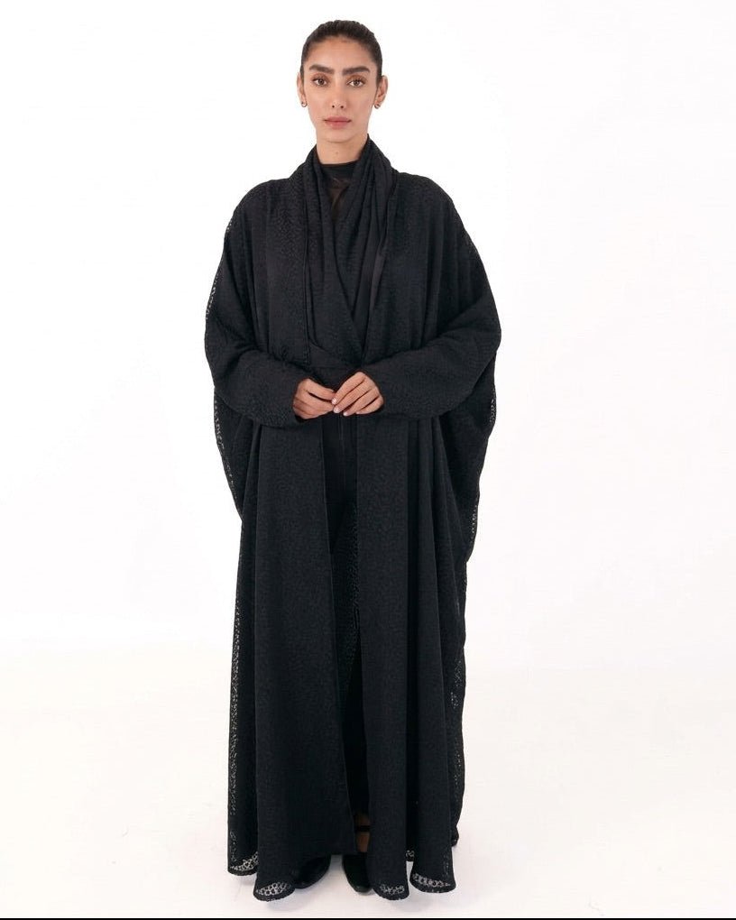 SCATTERED-BK ABAYA - TEAL - MIRA Y MANO