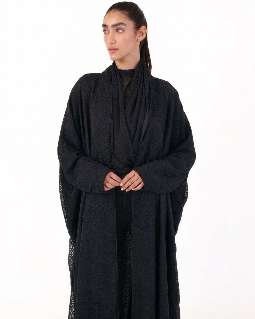SCATTERED-BK ABAYA - TEAL - MIRA Y MANO