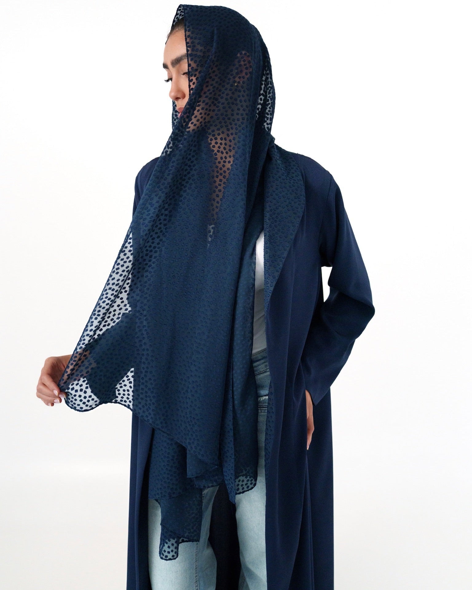 SCATTERED SUIT - NV ABAYA - TEAL - MIRA Y MANO