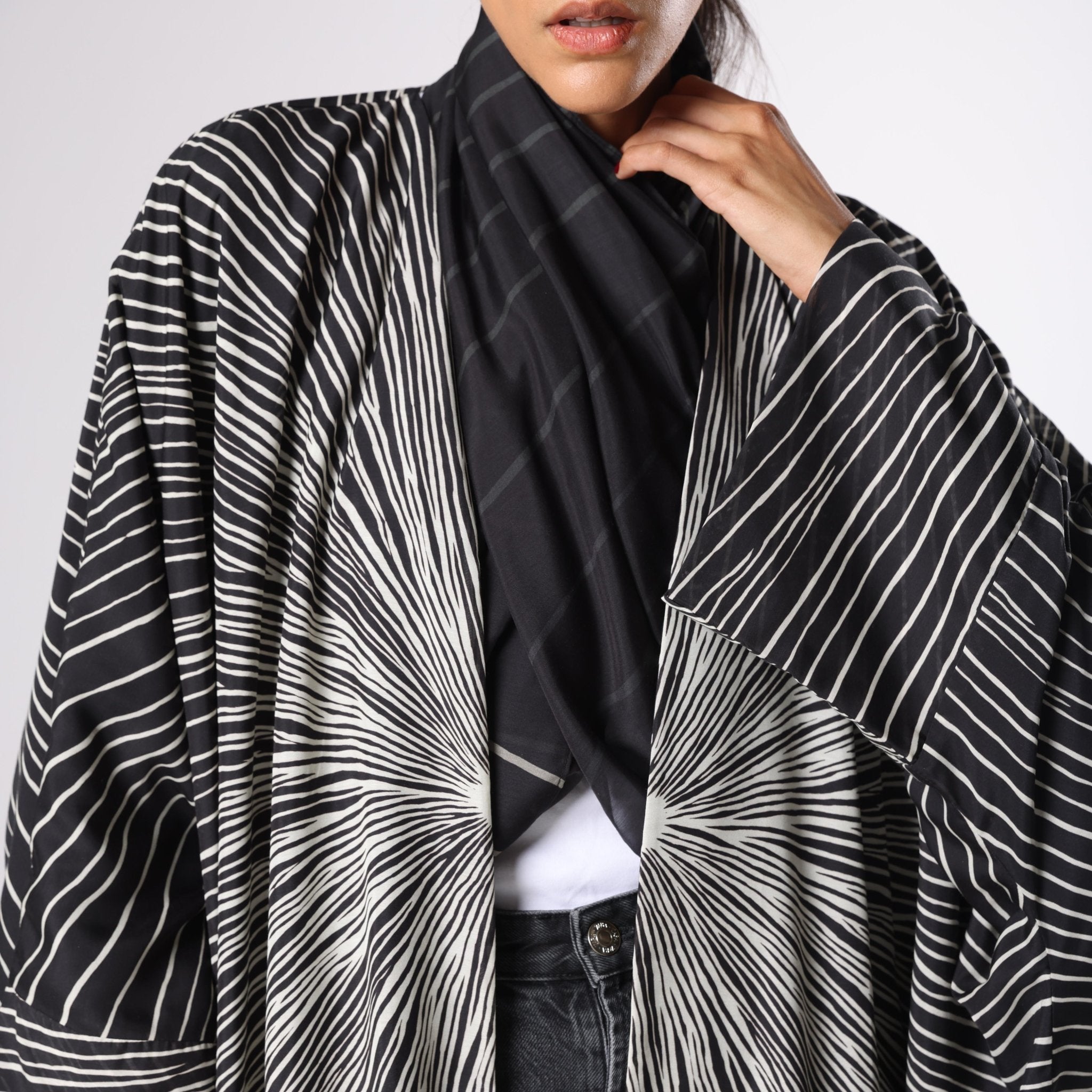 SUNRAYS - BK ABAYA - TEAL - MIRA Y MANO