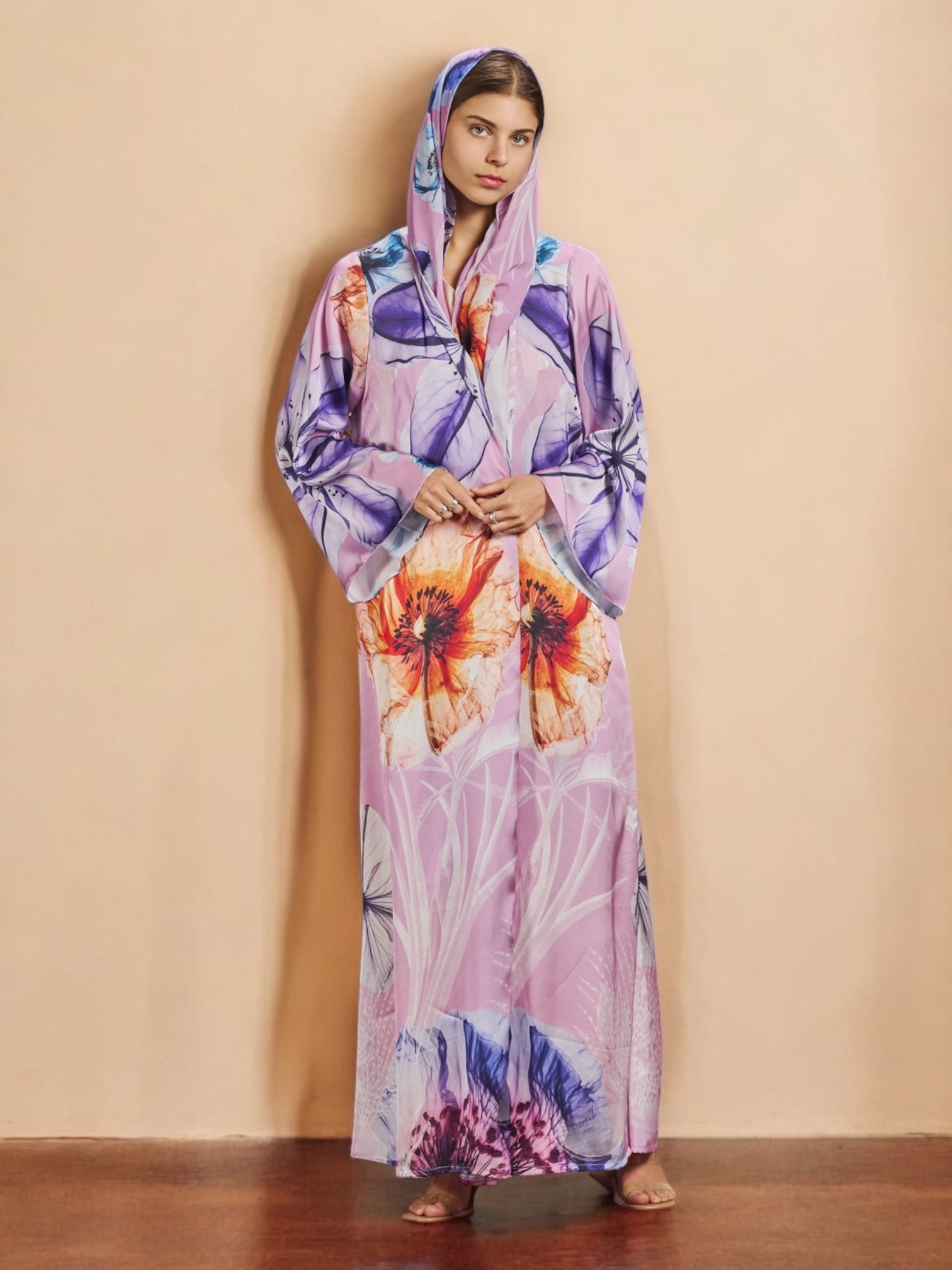 RAMADAN25LOOKA19 ABAYA - THE ORPHIC - MIRA Y MANO