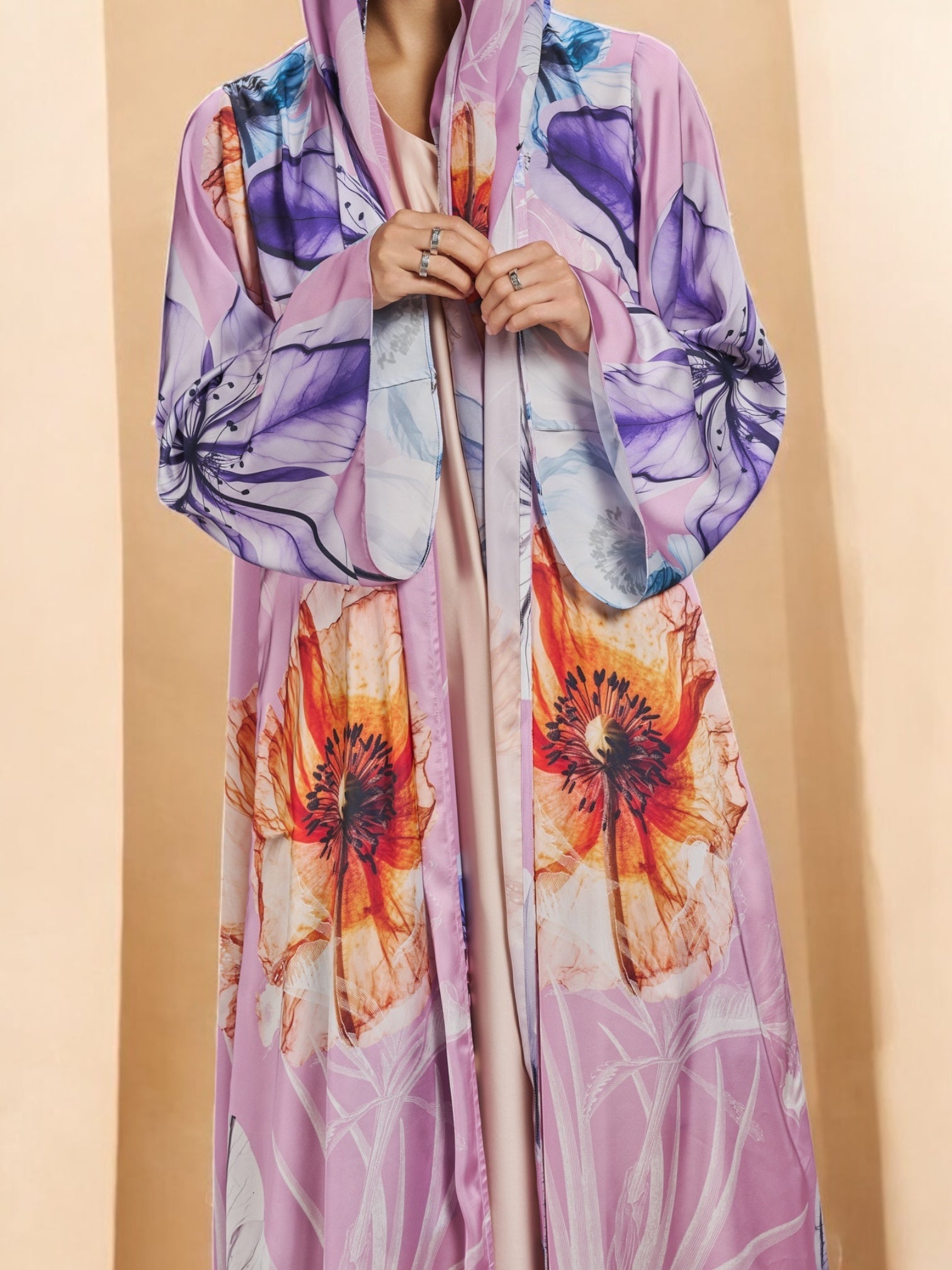 RAMADAN25LOOKA19 ABAYA - THE ORPHIC - MIRA Y MANO
