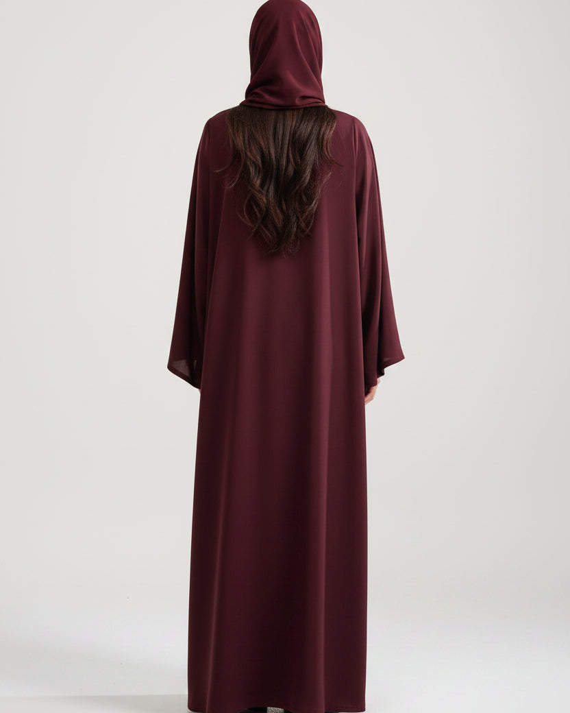 RAMADAN26LOOK04 ABAYA - THE ORPHIC - MIRA Y MANO
