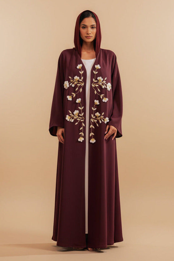 RAMADAN26LOOK04 ABAYA - THE ORPHIC - MIRA Y MANO