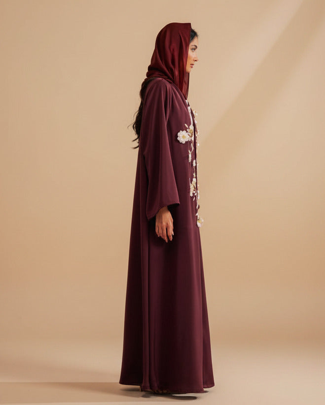 RAMADAN26LOOK04 ABAYA - THE ORPHIC - MIRA Y MANO