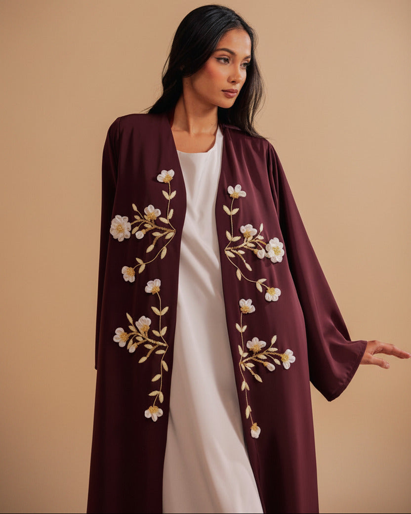 RAMADAN26LOOK04 ABAYA - THE ORPHIC - MIRA Y MANO