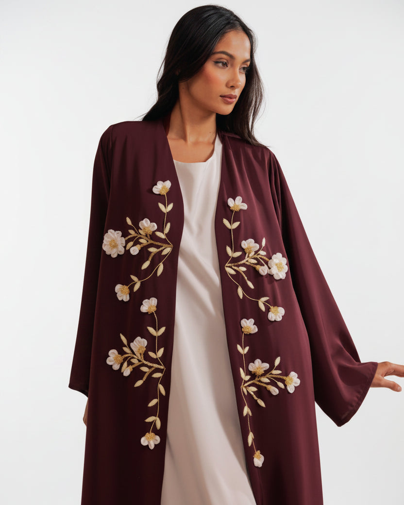 RAMADAN26LOOK04 ABAYA - THE ORPHIC - MIRA Y MANO