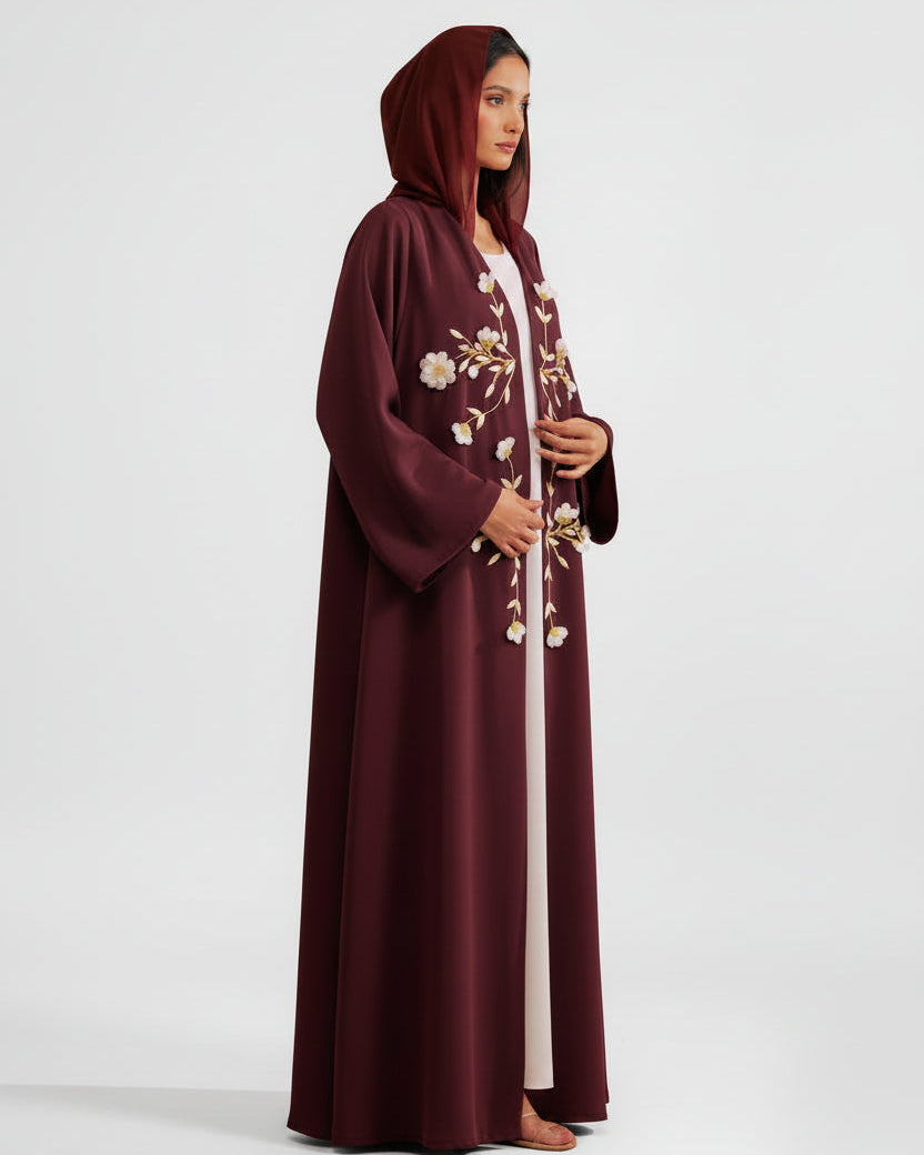 RAMADAN26LOOK04 ABAYA - THE ORPHIC - MIRA Y MANO