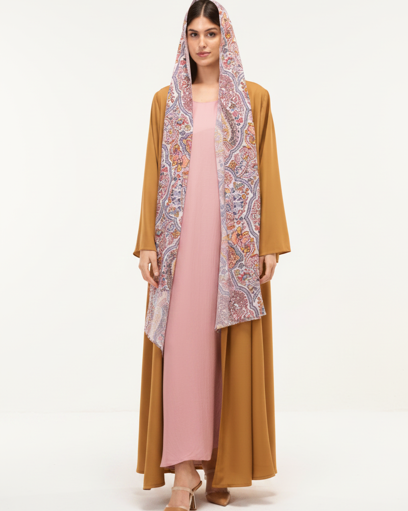 SUMMER25LOOK07 ABAYA - THE ORPHIC - MIRA Y MANO