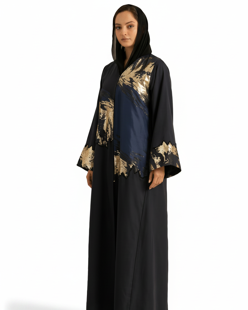 WINTER25LOOKA08 ABAYA - THE ORPHIC - MIRA Y MANO