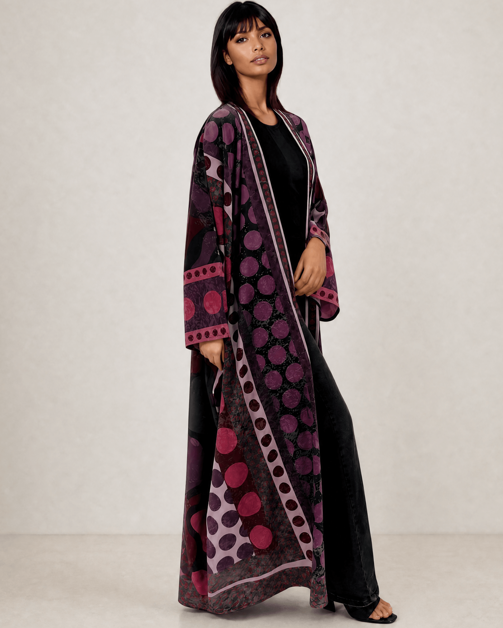 POLKA THOUGHT ABAYA - THE UNTITLED PROJECT - MIRA Y MANO