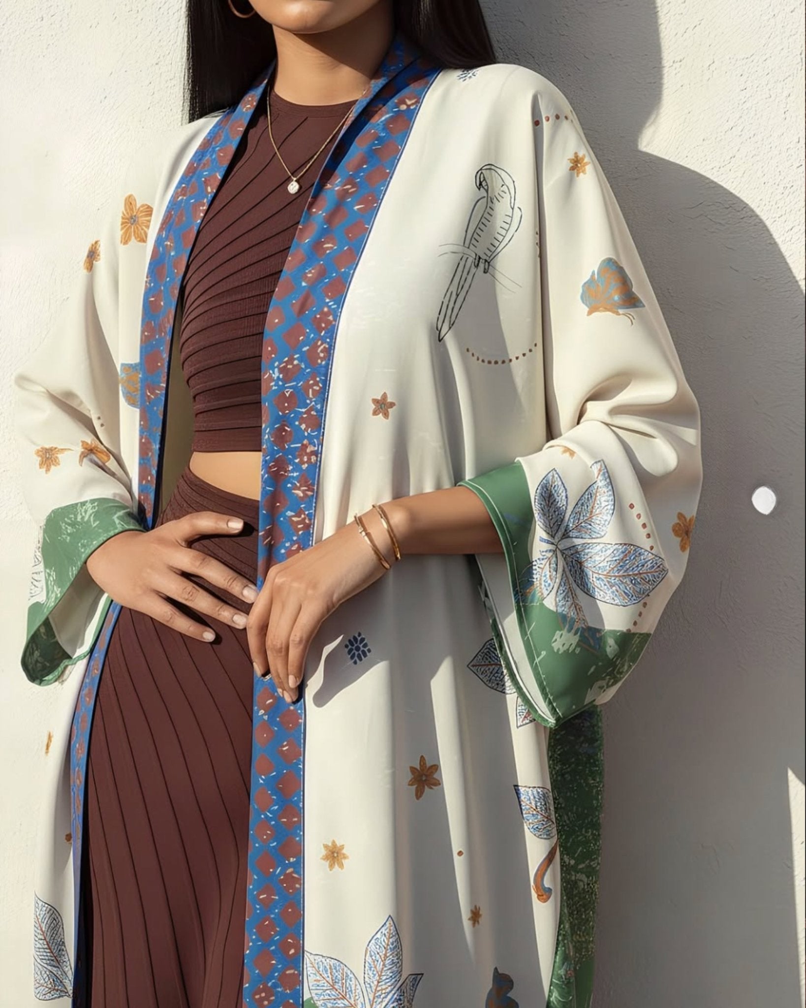 SHE THOUGHT IN INDIGO A ABAYA - THE UNTITLED PROJECT - MIRA Y MANO