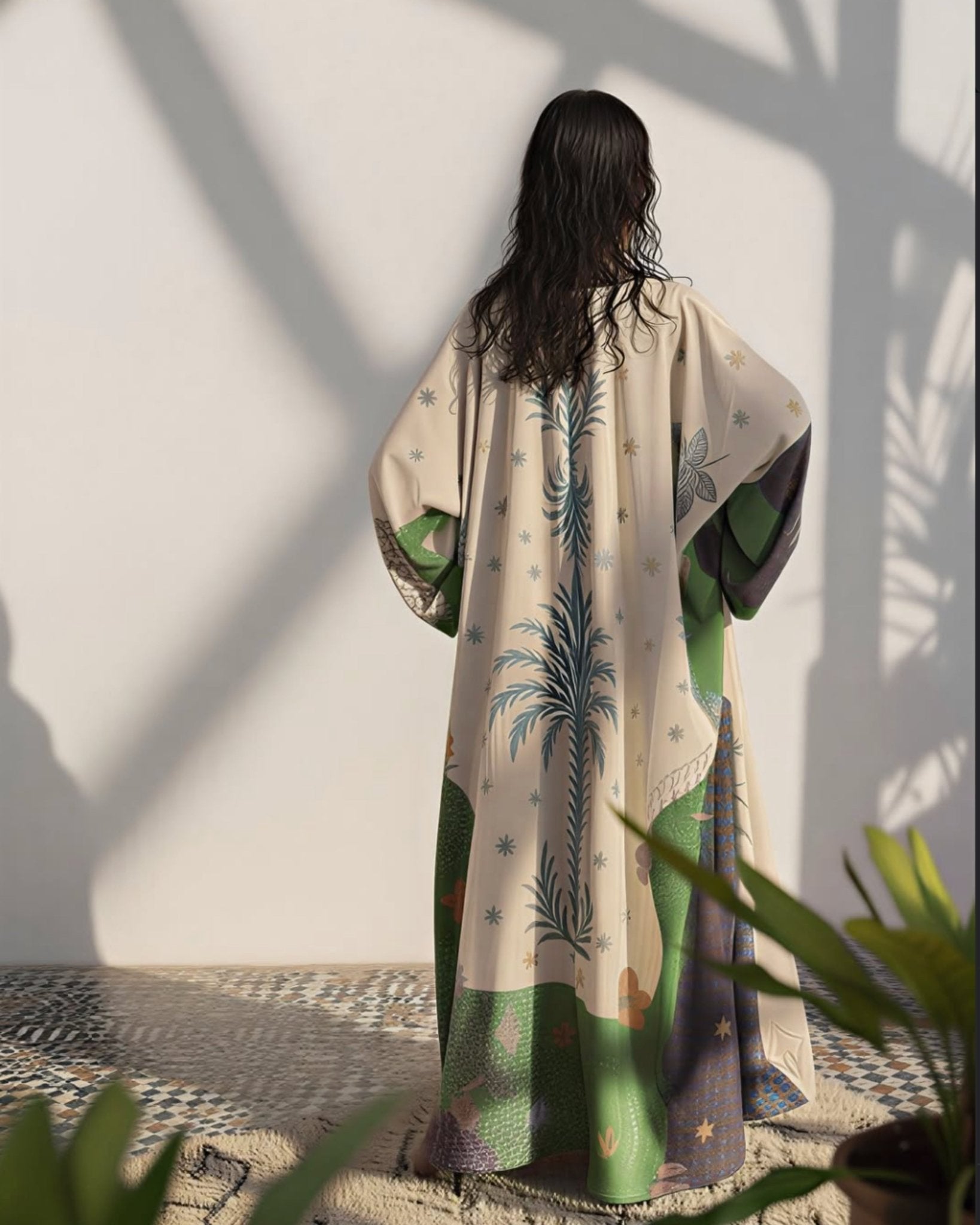 SHE THOUGHT IN INDIGO A ABAYA - THE UNTITLED PROJECT - MIRA Y MANO