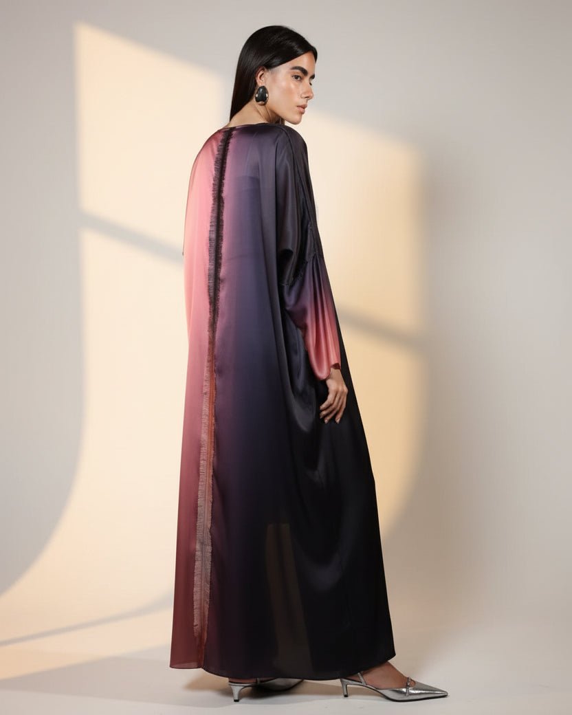 OMBRE PINK ABAYA - THHABAH - MIRA Y MANO