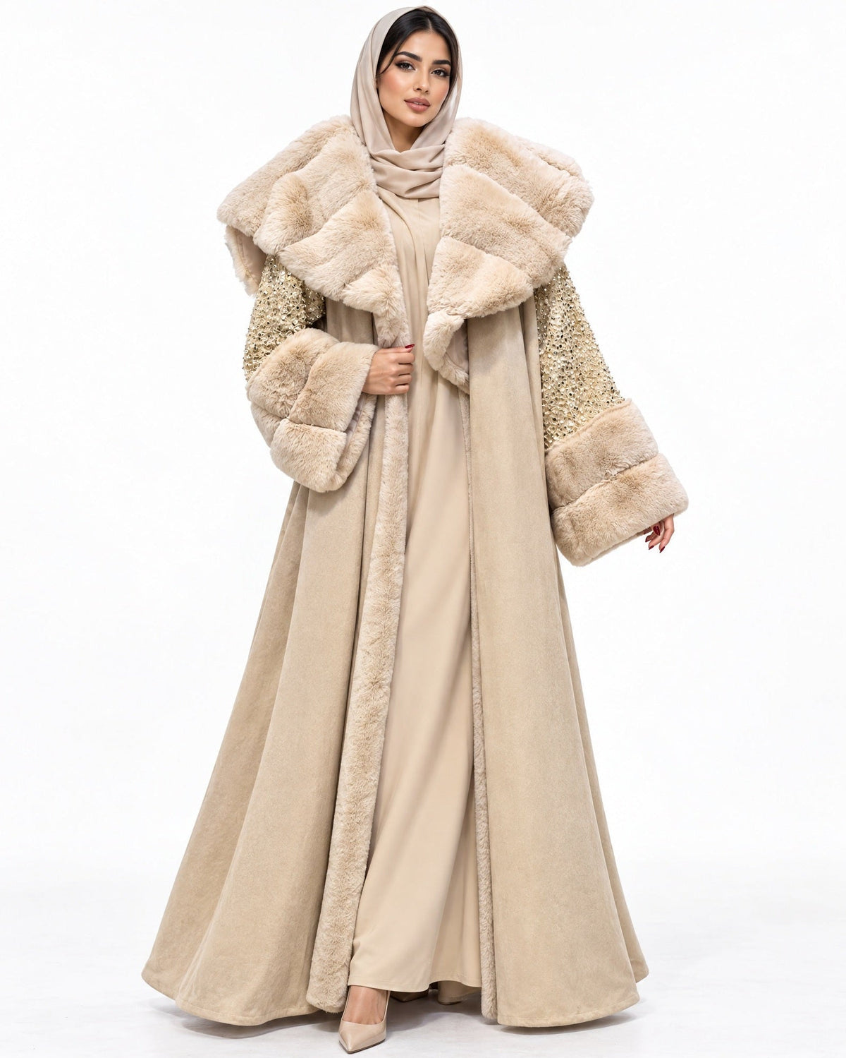 WRD1FBE FARWA - WARDAH ABAYA - MIRA Y MANO