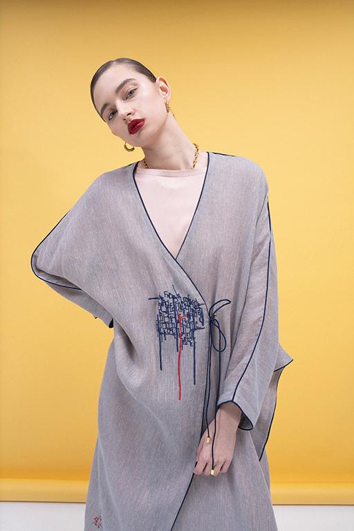 CODE - 0371 ABAYA SET - ZAH DESIGN - MIRA Y MANO