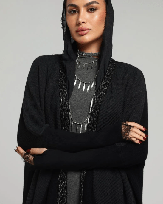 BLACK SIGNATURE ABAYA - ZIYA - MIRA Y MANO