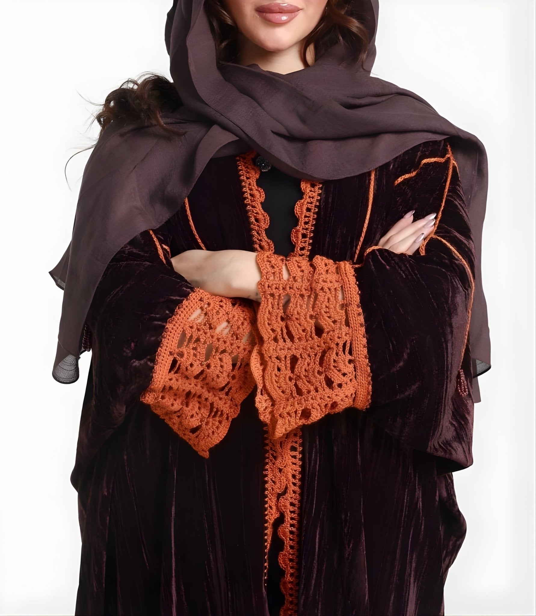 PUMPKIN ABAYA - ZIYA - MIRA Y MANO