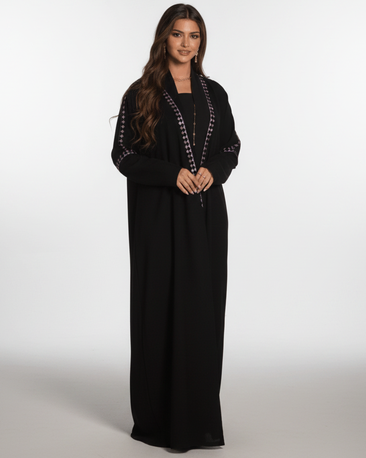 TRIA BLACK ABAYA - ZIYA - MIRA Y MANO