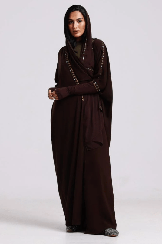 TRIA BROWN ABAYA - ZIYA - MIRA Y MANO