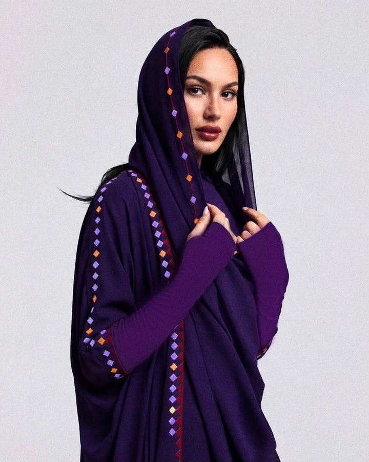 Tria – Purple Crepe ABAYAS - ZIYA - MIRA Y MANO