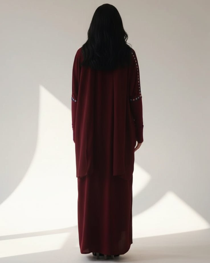 Z-TRI-MRN ABAYA - ZIYA - MIRA Y MANO
