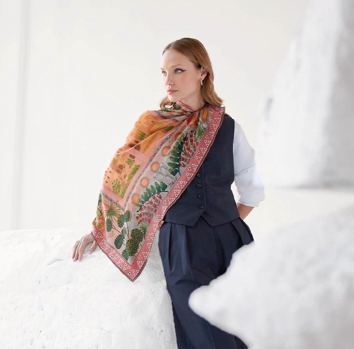 PS1003 MANDALOUN - FOULARD - MIRA Y MANO