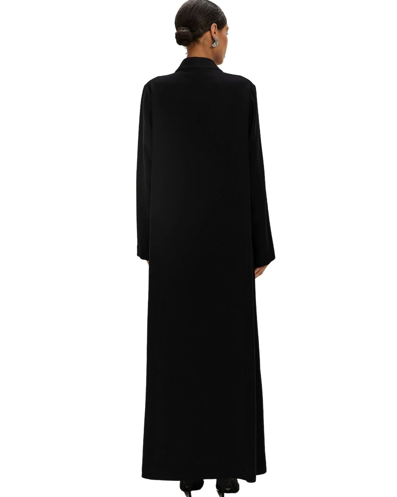 LYRA-Black Crepe Abaya - 1309 - MIRA Y MANO
