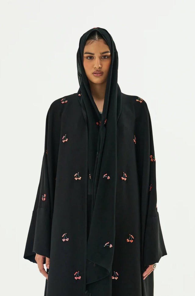 THE RED CHERRY ABAYA - 1309 - MIRA Y MANO