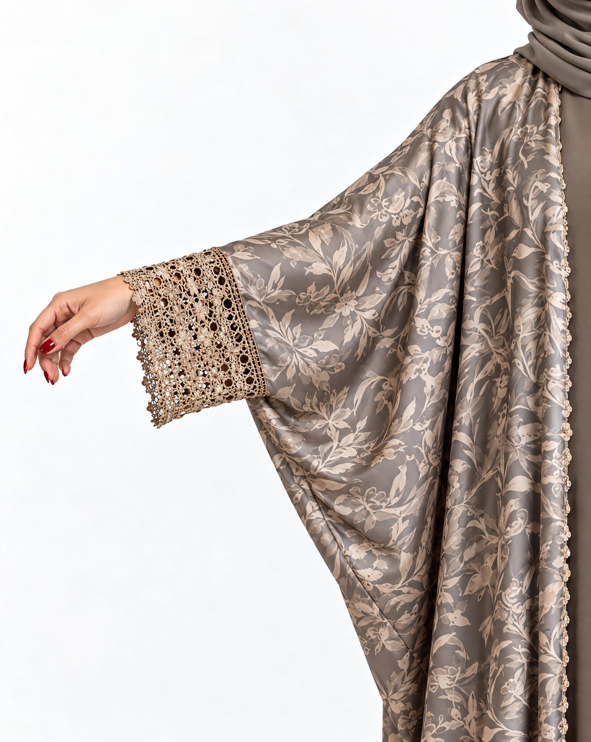QTR QM43 Dark Goldenrod Crepe Abaya