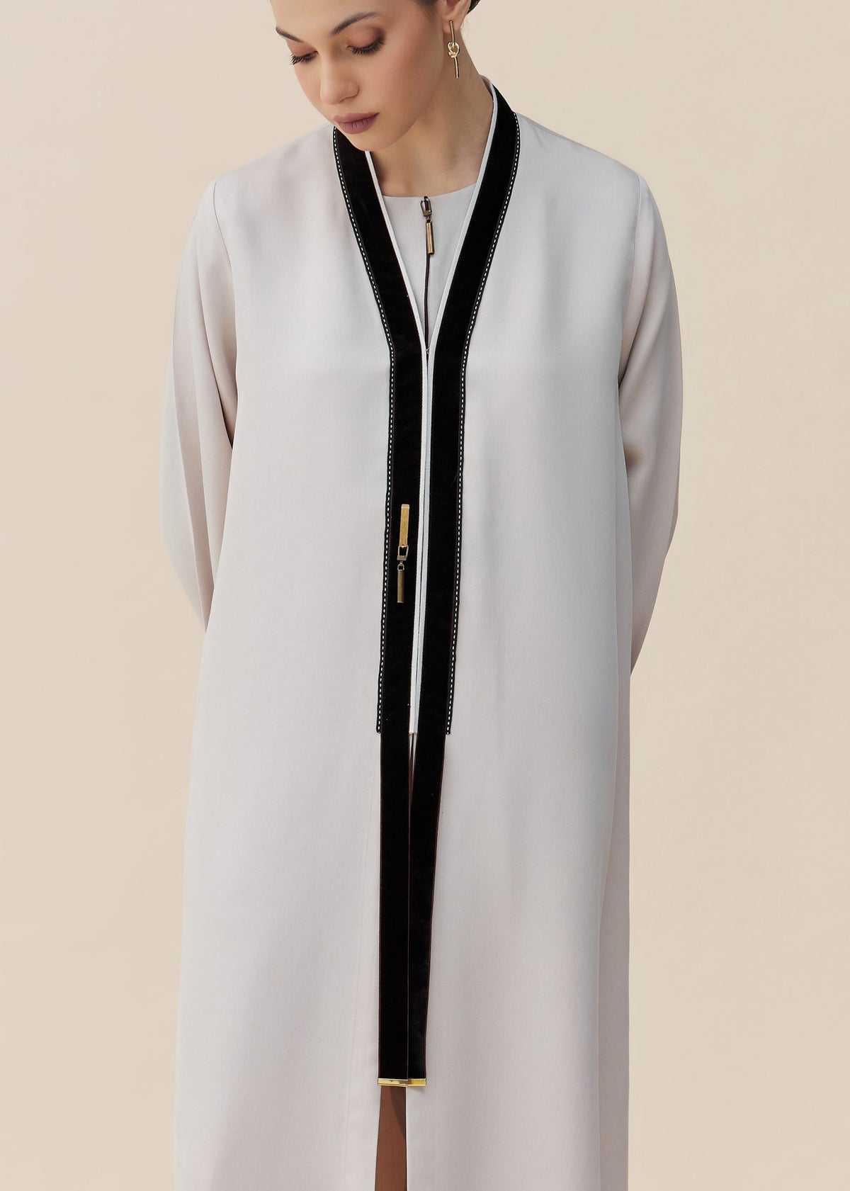 CODE-0430 – Beige Abaya – Product image 2