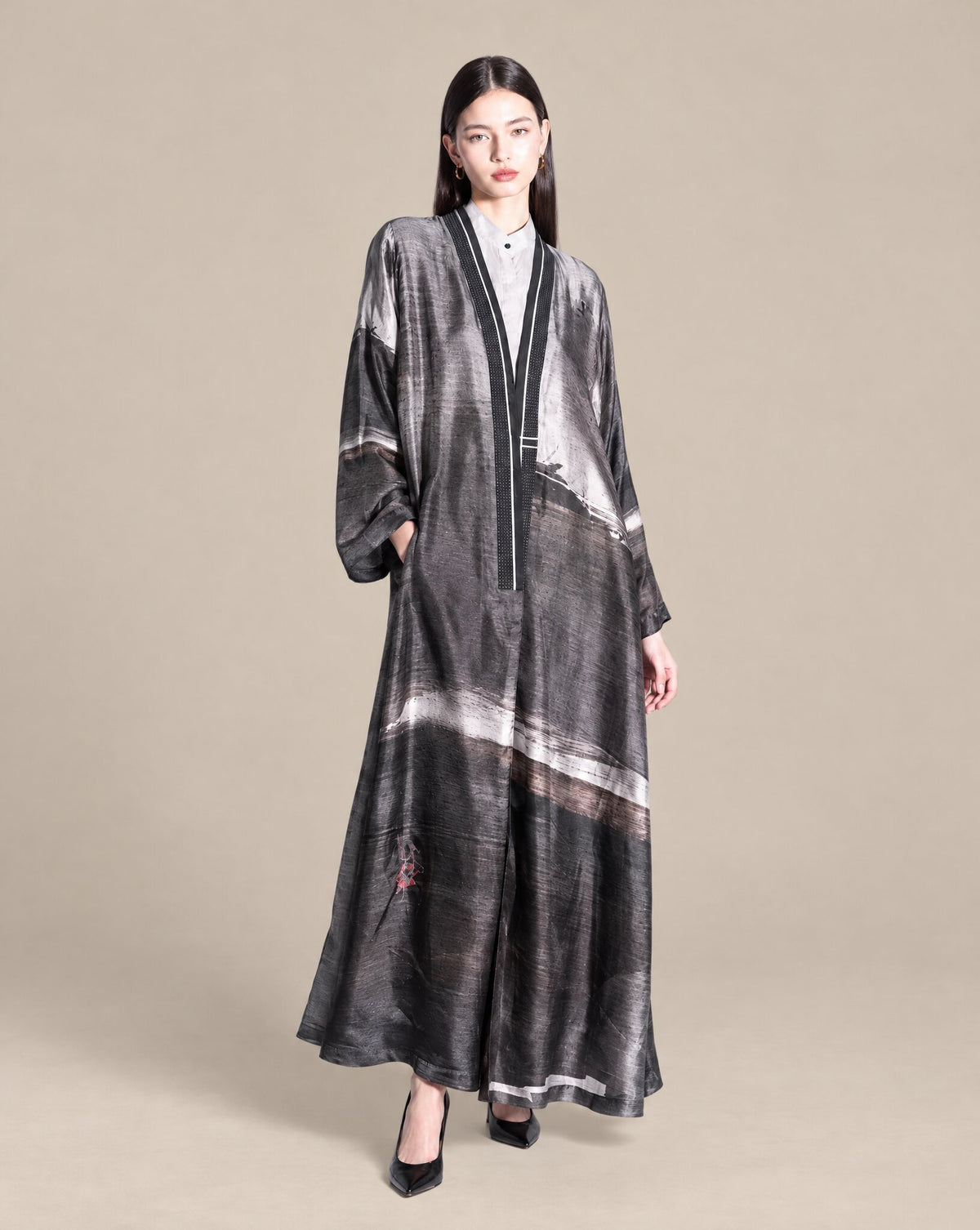 CODE-0351 – Dark Slate Gray Abaya