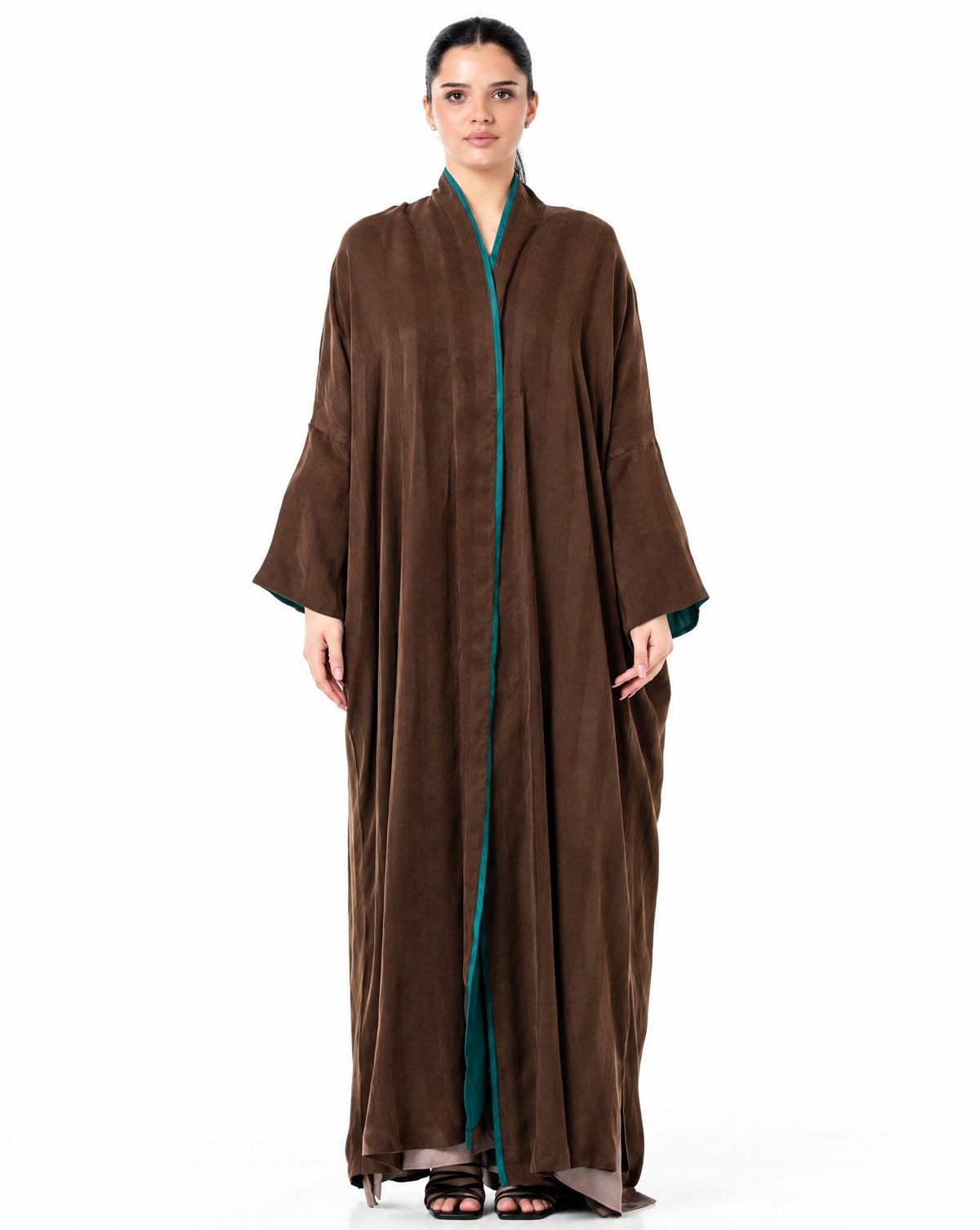 MELODY 2.0-CH – Chocolate Washed Silk Abaya