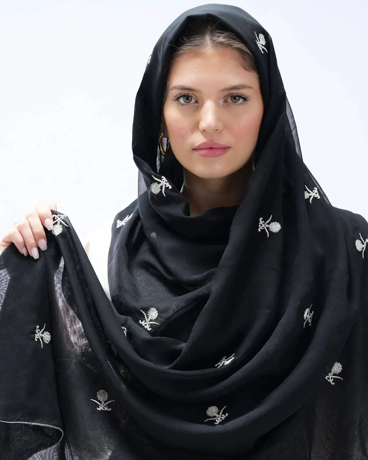 FD9011 Al-jawhara – Black Scarf