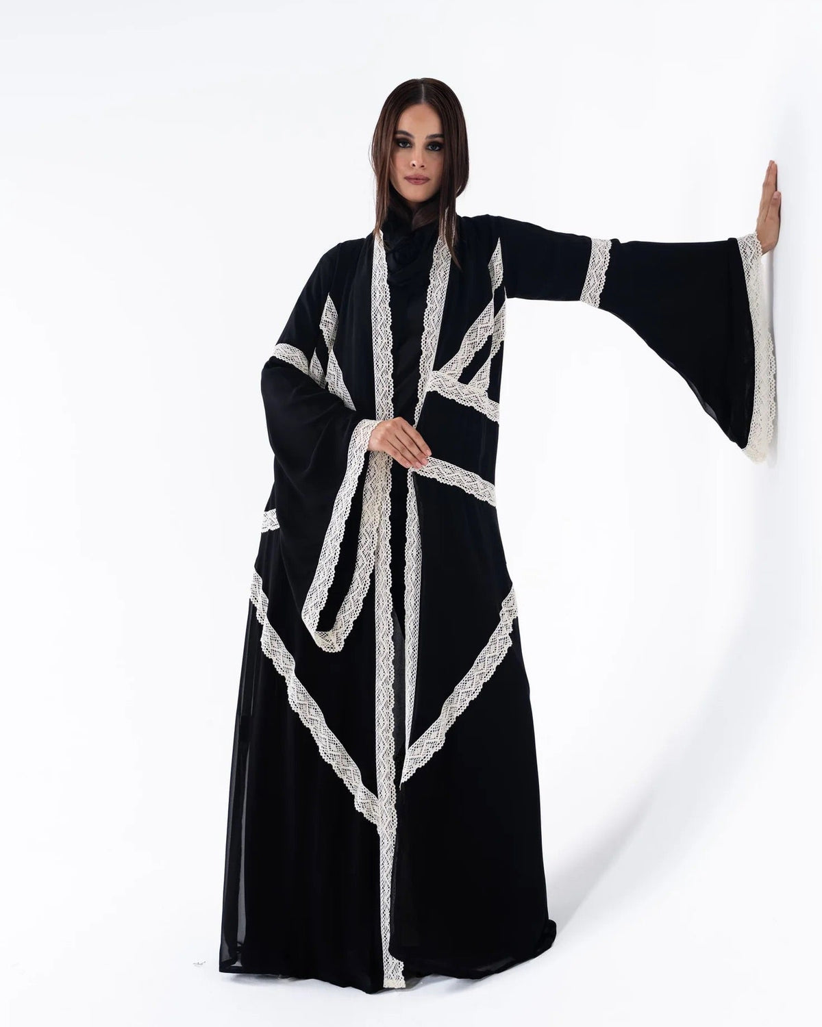 HC05 – Black Chiffon Abaya
