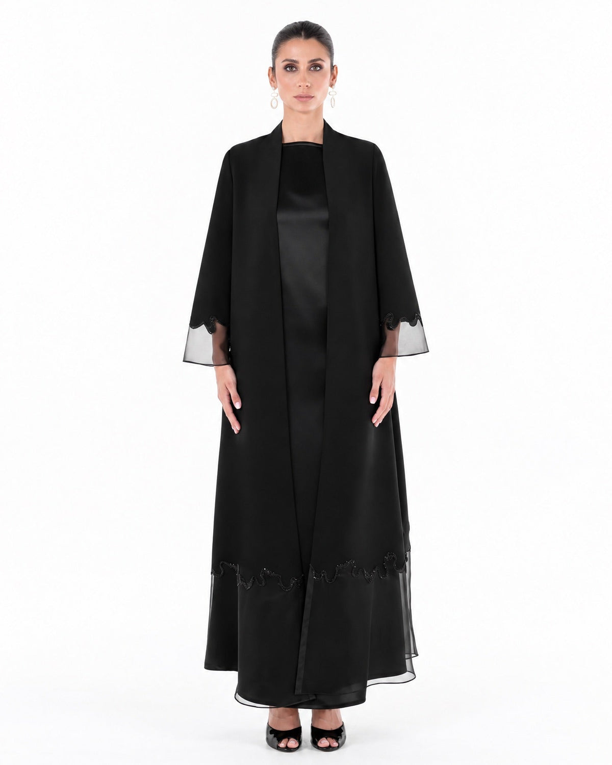SM2656 – Black Crepe Abaya