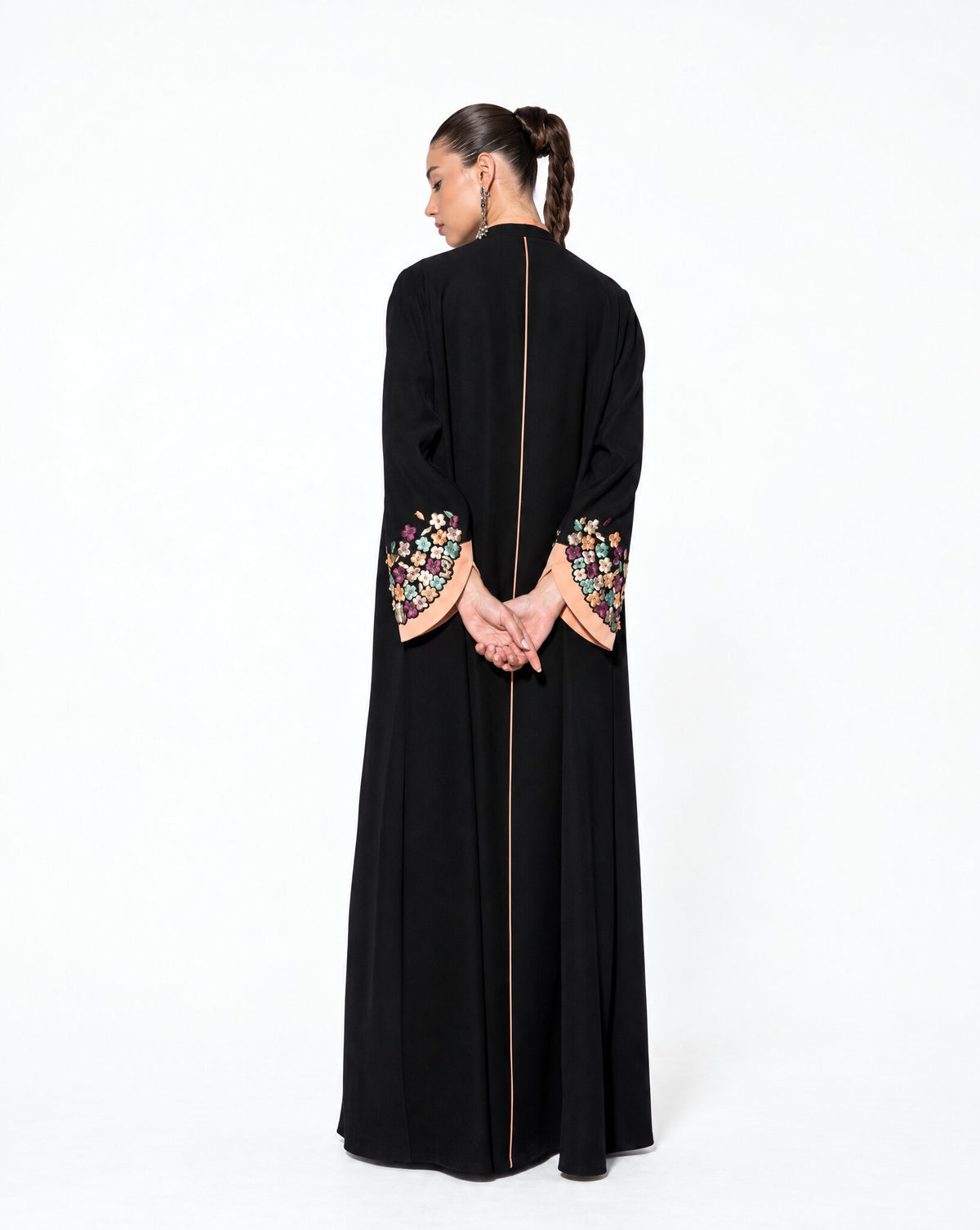 MS6-76 - Black Crepe Abaya