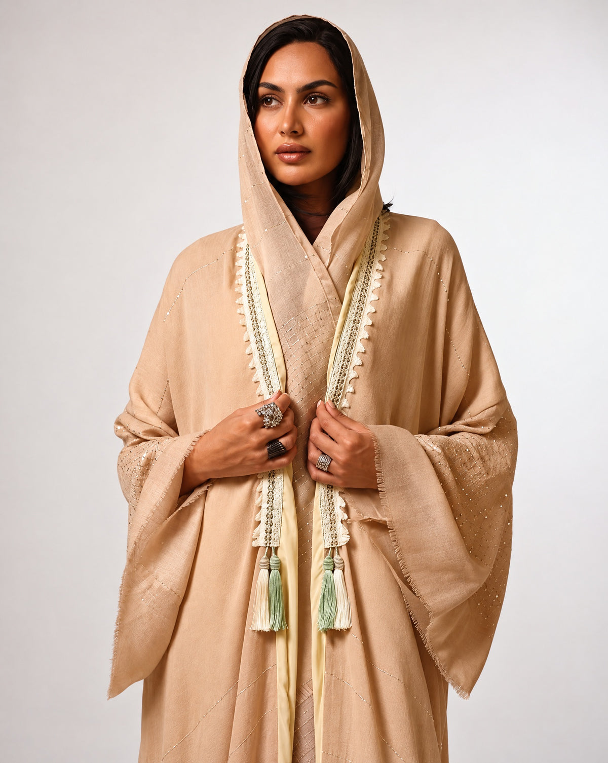 Oasis – Beige Cotton Abaya