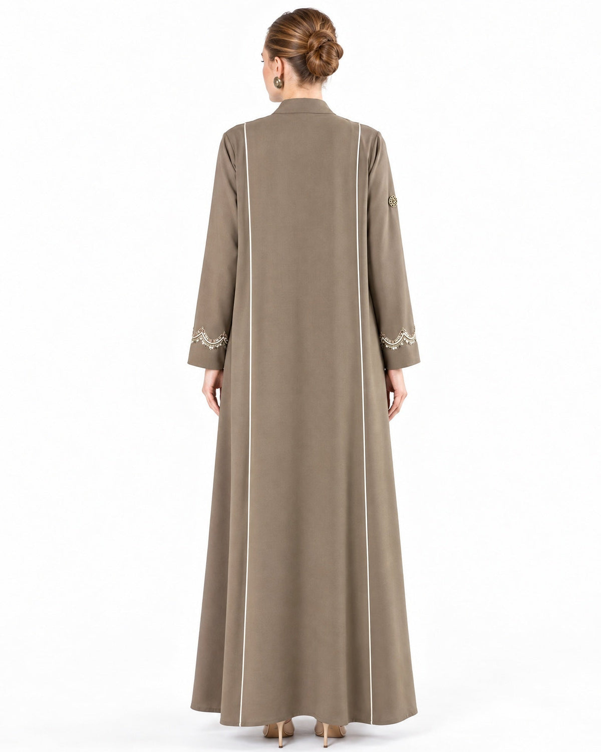 MS5-171 - Olive Drab Crepe Abaya