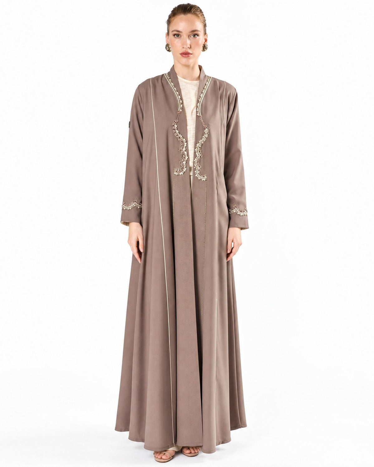 MS5-171 - Olive Drab Crepe Abaya