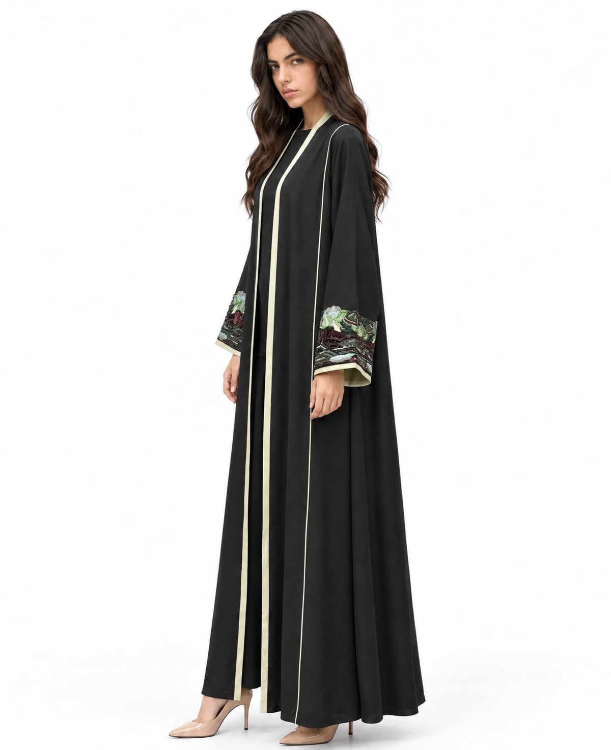 MS5-186 - Black Crepe Abaya