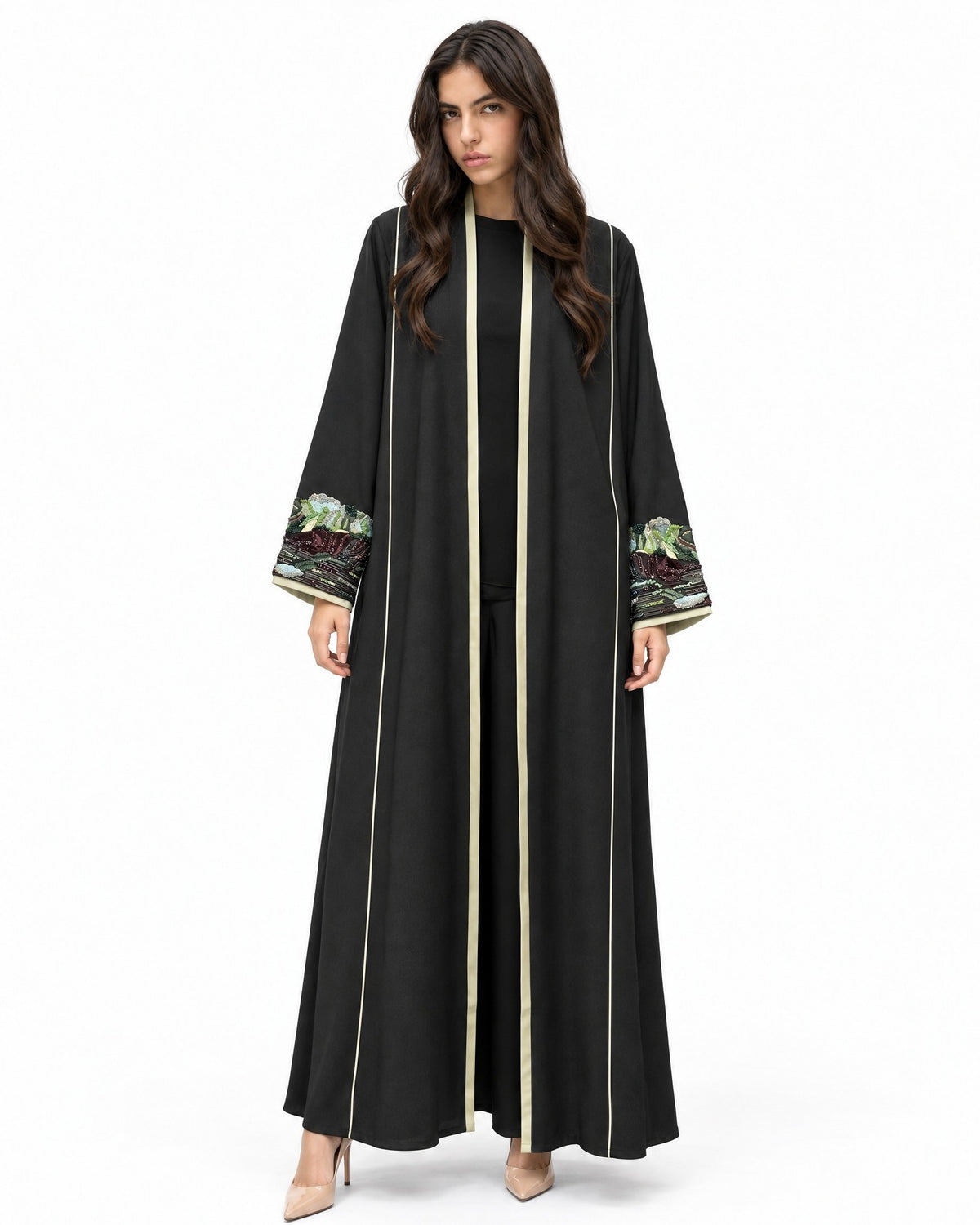 MS5-186 - Black Crepe Abaya