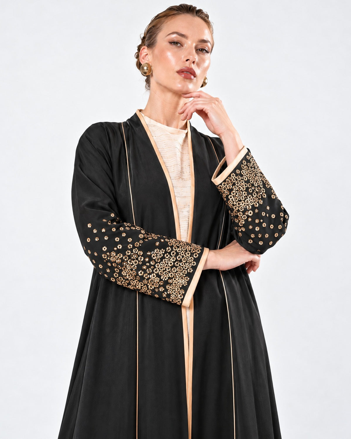 MS5-188 - Black Crepe Abaya