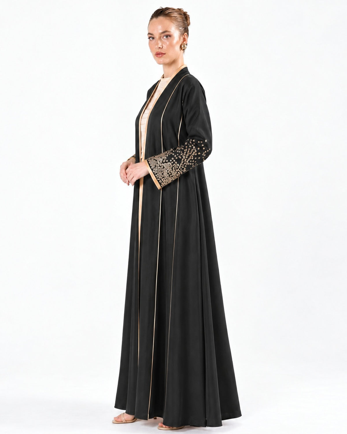 MS5-188 - Black Crepe Abaya