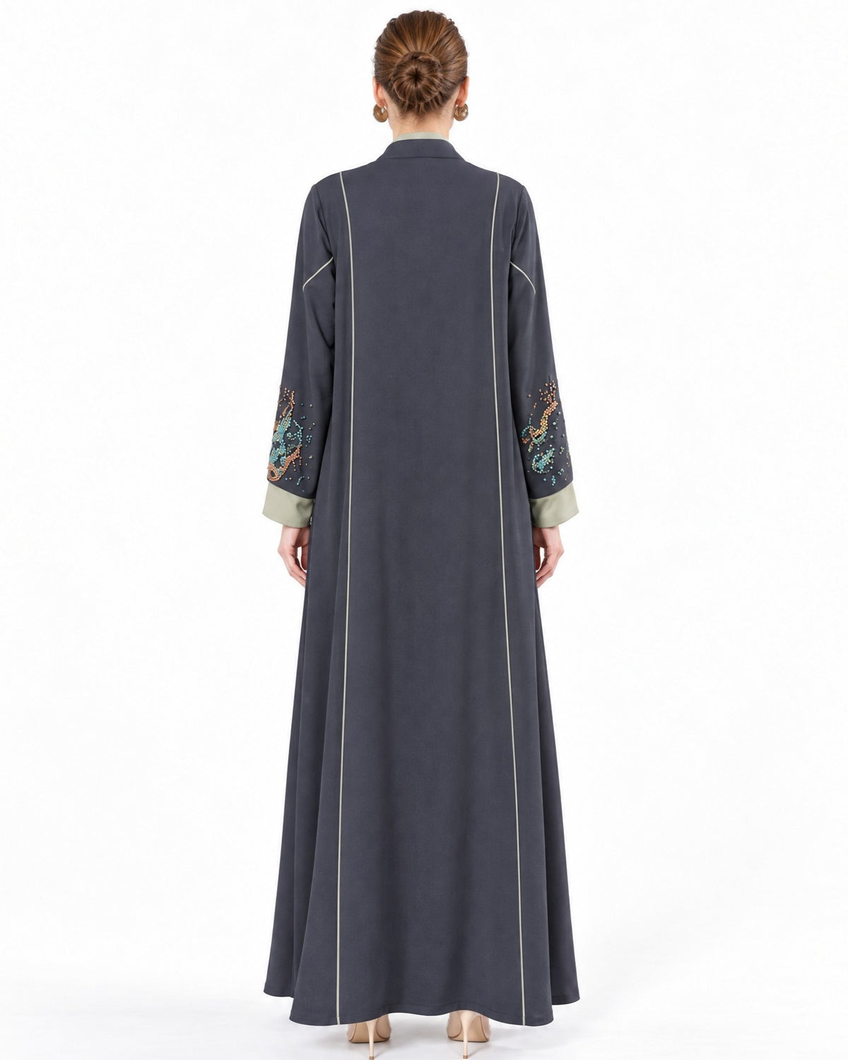 MS5-191 - Navy Crepe Abaya
