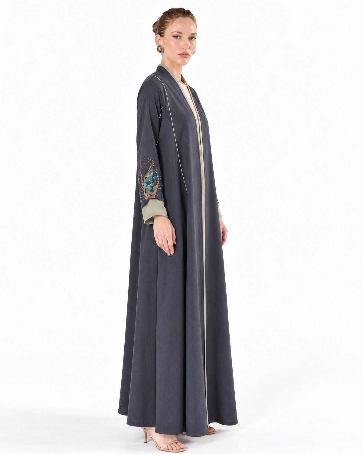 MS5-191 - Navy Crepe Abaya